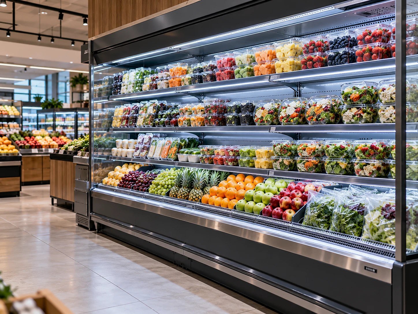 Supermarket display chiller in Sharjah