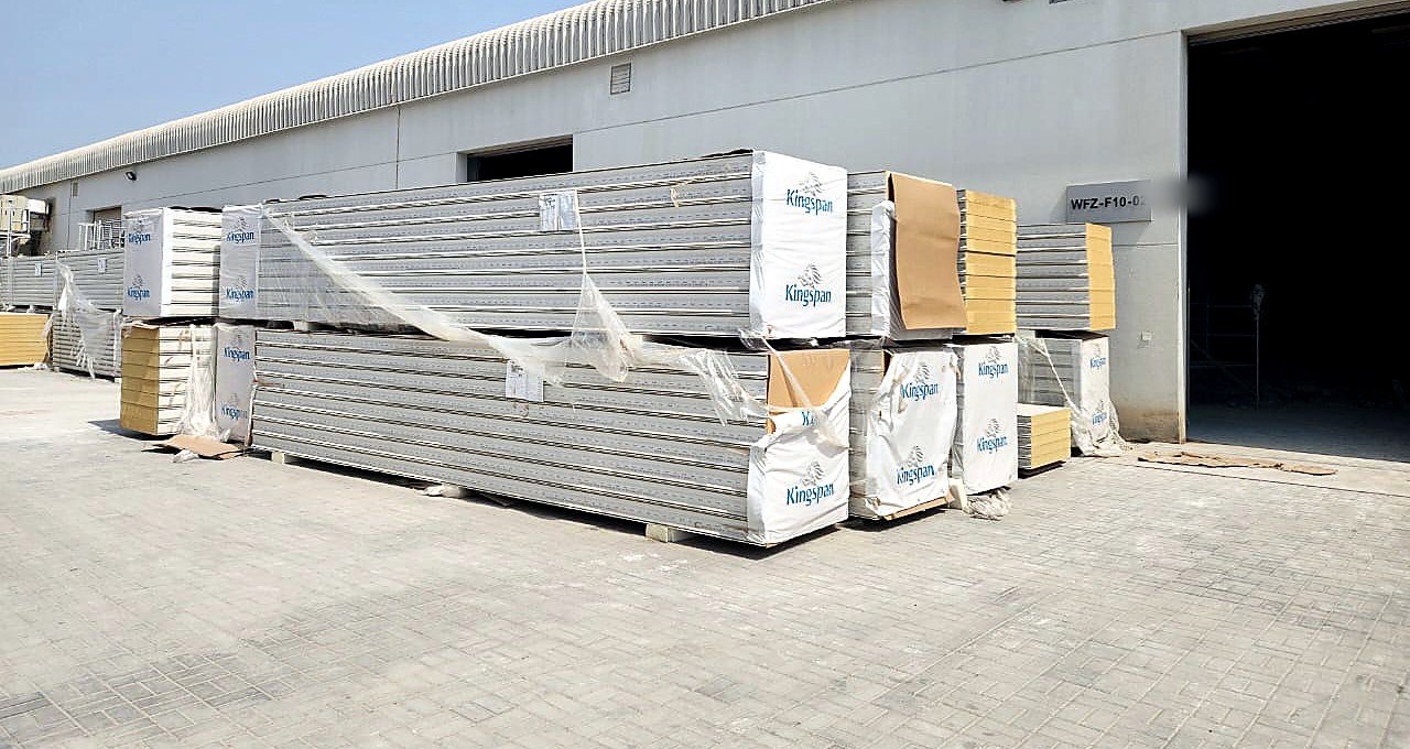 Insulated panels delivered for a cold room project