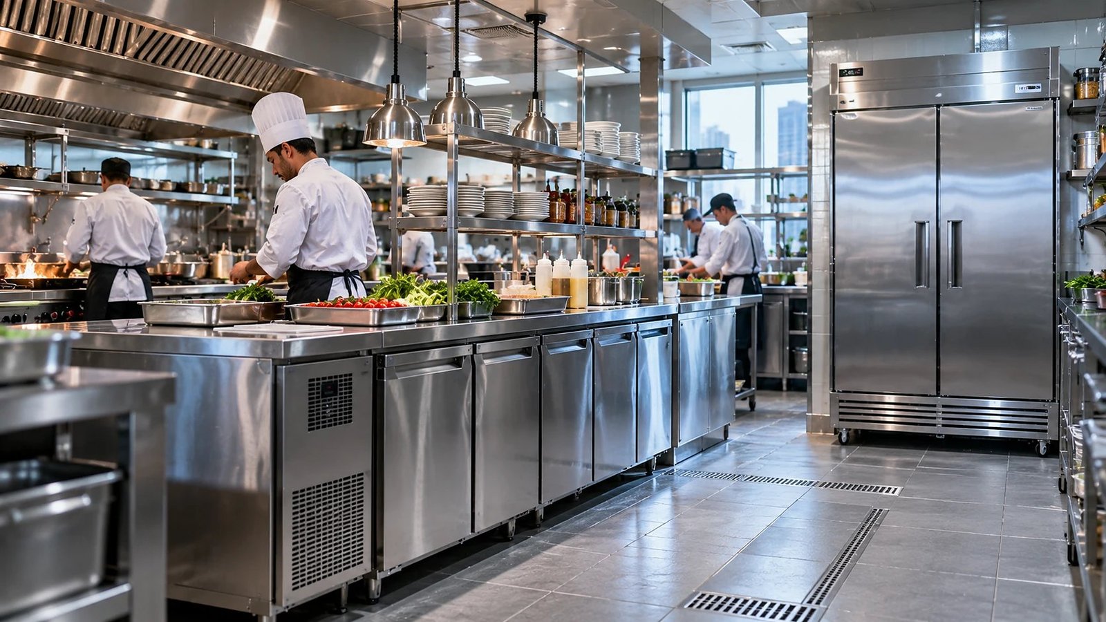 Restaurant kitchen refrigeration in Dubai